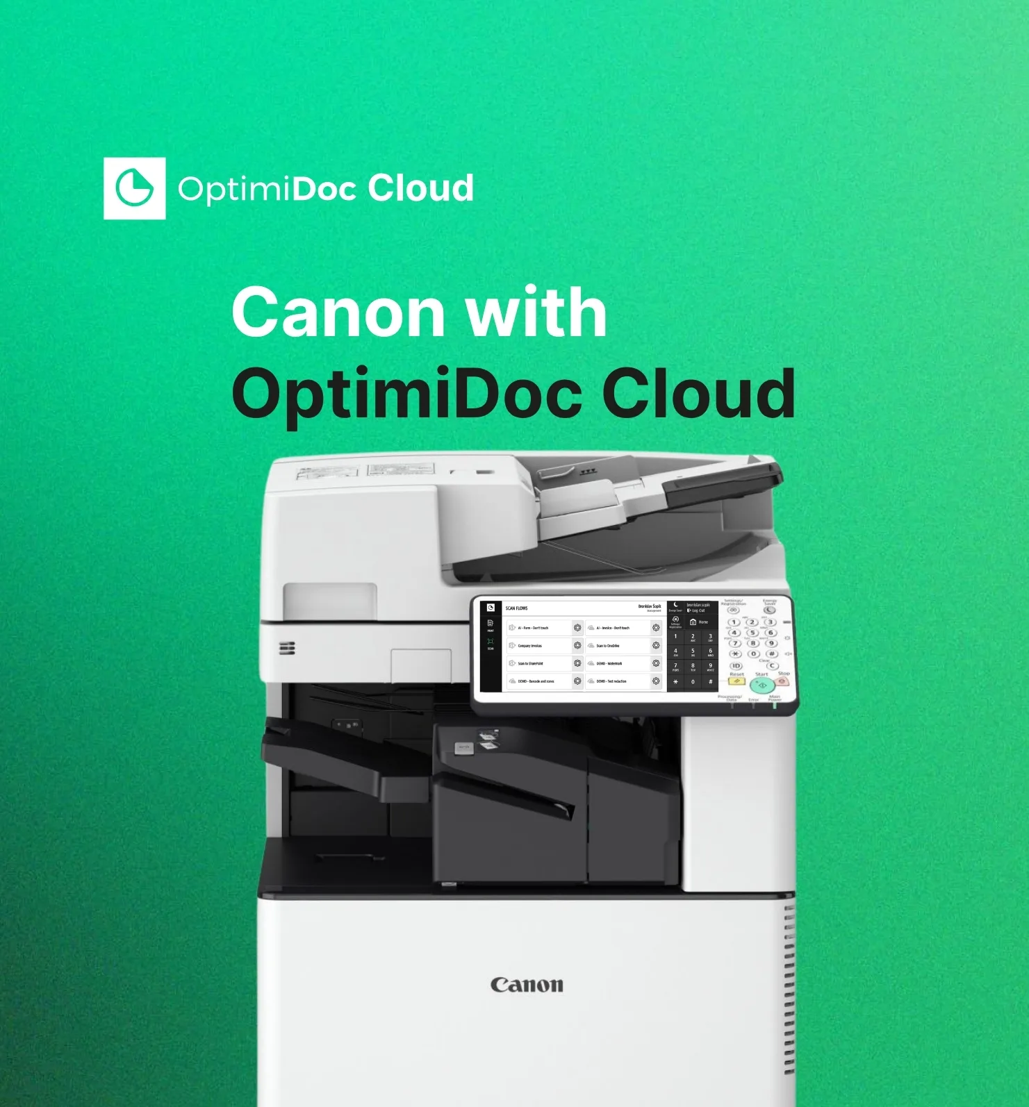 Canon & OptimiDoc Cloud | Optimidoc